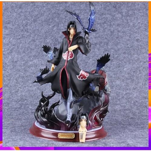Dark Kakashi MaskAnd Blade Uchiha Figure Action Collectible Decoration PVC Model Toy for Anime Lover Figurine Home Decor Fidget