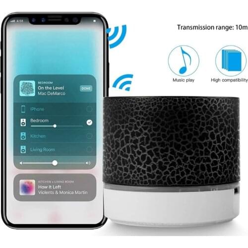 2021 New Desk-top Bluetooth-compatible Speaker Sound Bar USB Connect Home Theater Wireless Support TF/U Card 300mAh Battery LED