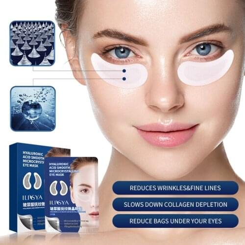 Micro-needle Eye Patch Hyaluronic Acid Anti-wrinkle Eye Mask Fine Lines Remove Moisturizing Firm Tighten Skin Care