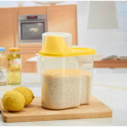 Grains Plastic Storage Box Kitchen Candy Beans Food Container Storage Tank Moisture-Proof Sealed Cans Transparent Organizers