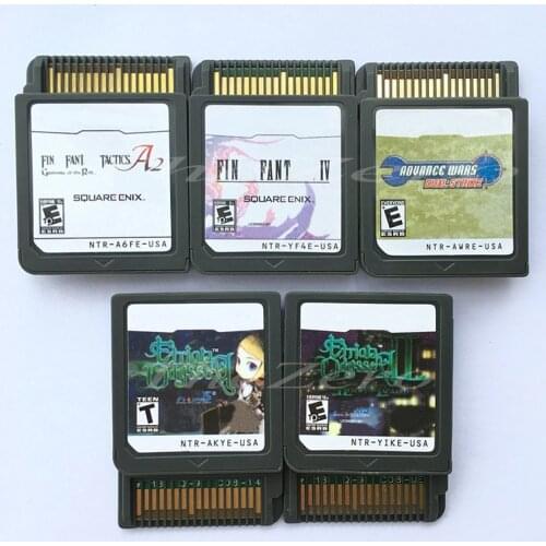 Fin Fantasy Series Etrian Odyssey 1 II Advance Wars Video Game Cartridge Console Card US Version for DS3DS2DS Console