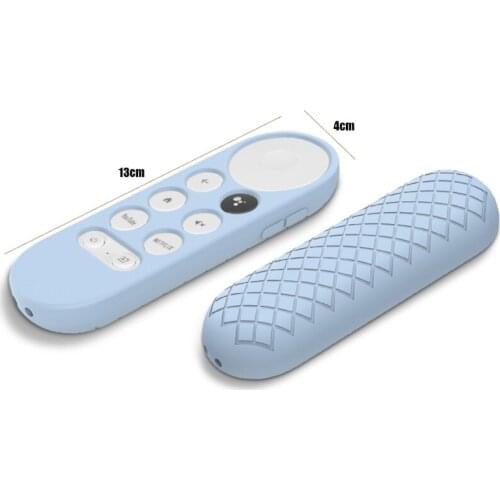 Non-slip Soft Silicone Case Remote Control Protective Cover Shell for-Google Chromecast TV 2020 Voice Remote Control