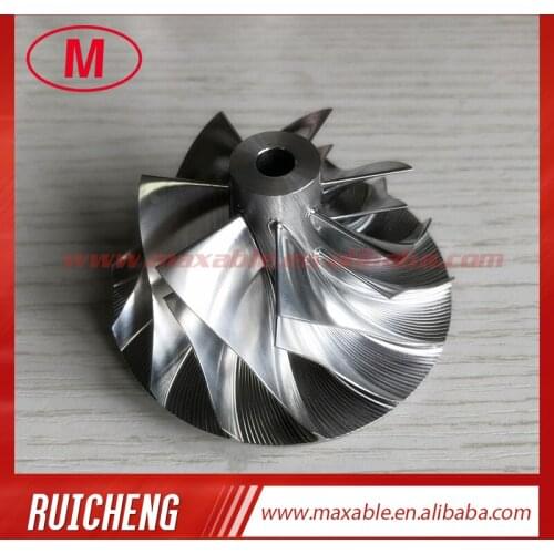 RHF55 7+7 blades 46.40/65.00mm Turbo aluminum 2618/milling/ Billet compressor wheel