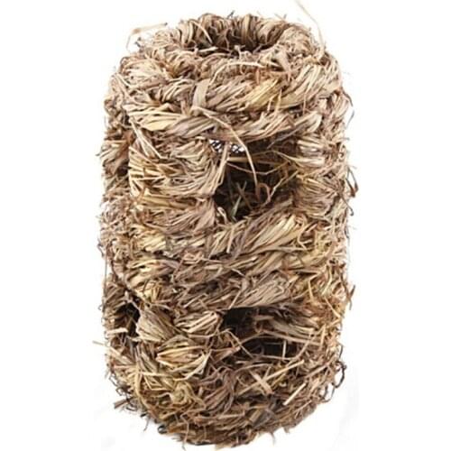 Modern Fashionable Pet Supplies Pet Small Animals Supplies Pet Woven Cage/Bed/House for Hamster Rabbit Guinea Pig,Grass Yellow