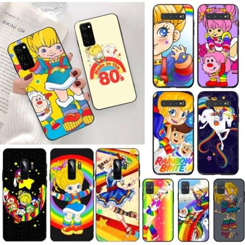 YJZFDYRM Rainbow Brite DIY phone Case cover Shell for Samsung S20 plus Ultra S6 S7 edge S8 S9 plus S10 5G lite 2020