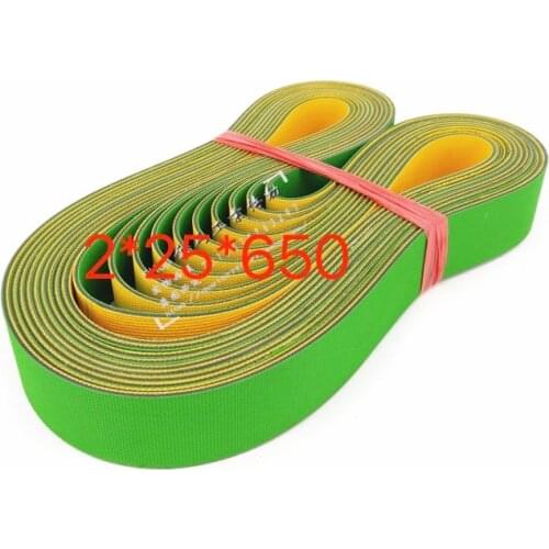 1PCS 2*25*650mm Woodworking planer machine Timing belt High speed nylon sheet baseband