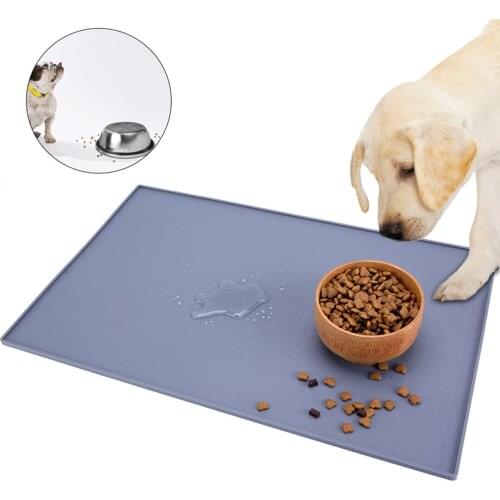 1PC Waterproof Pet Mat for Dog Cat Silicone Pet Food Pad Pet Bowl Drinking Mat Dog Feeding Placemat Easy Washing