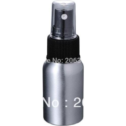 100pcs 30ml Aluminium bottle spray bottle with black head