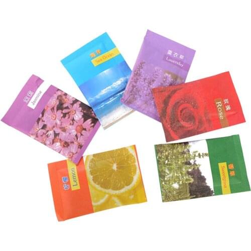 100pcs Natural Air Freshener Perfume Vanilla Sachets Paper Bag For Car Home Bags Shoes Ambientador Para El Hogar