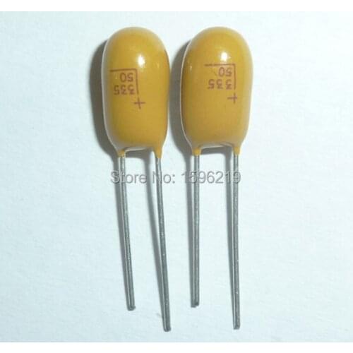 20pcs Tantalum capacitor 3.3uF 50V 335 Brand New 50V3.3uF DIP Radial
