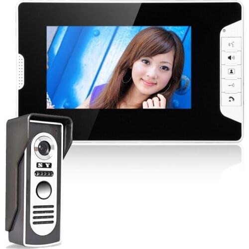 7 " inch TFT LCD Color Display Wired Video Door Phone home Intercom Security System
