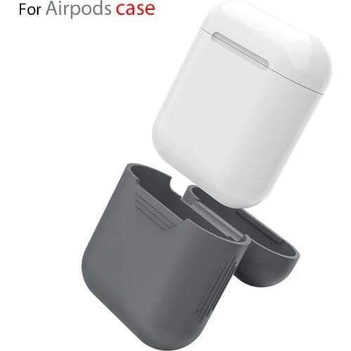 Ahastyle For Apple Airpods Earphones Case Silicone Anti Lost Protective Cover Pouch Protector Sleeve for Airpods Accessories