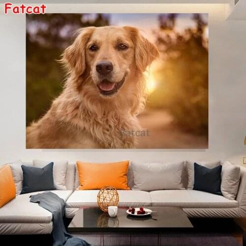 New Arrivals 5D Diamond Painting Full Square Round Diamond Mosaic labrador Dog Animal Diamond Embroidery Cross Stitch PP2122