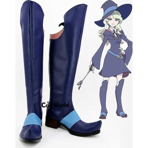 Little Witch Academia Diana Cavendish Anime Customize Cosplay Shoes Boots