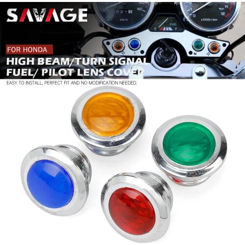 TURN SIGNAL HIGH BEAM PILOT LIGHT LENS COVER For HONDA VT750C Shadow VT750D T1100 CB1000 CMX250C Rebel CA125 GL1500