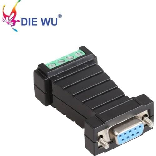 DIEWU RS232 to RS485 Adapter Switch Passive converter Communication Converter Port-Powered Surge protection