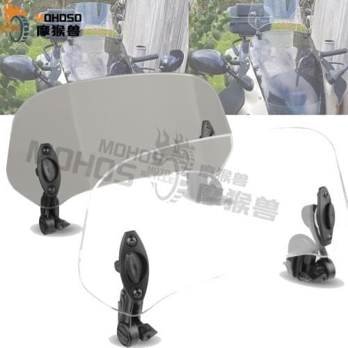 For KYMCO AK550 AK 550 2017-2020 Motorcycle Windshield parts Adjustable Screen Windscreen Extension Spoiler Wind Air Deflector