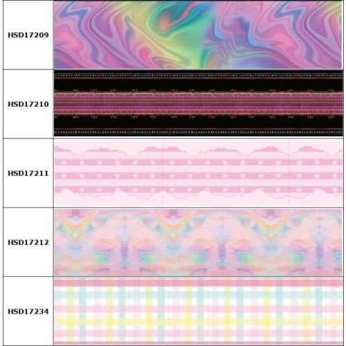 HSDCraft 25mm 38mm 75 mm Hot Sell Pink Colorful Lattice Ribbons for Crafts Decoration 10 Yard for DIY Bow Bag Material Handmade