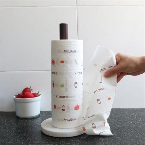 Punch-Free Kitchen European Marble Vertical Paper Towel Rack Vertical Roll Paper Holder