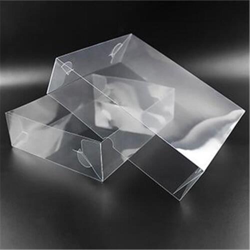 Square Transparent PVC Box Packing Wedding Christmas Favor Chocolate Candy Heaven and Earth Cover Plastic Box/Case Clear