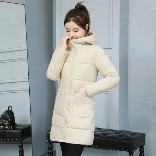 Fashion Parkas Women Plus size Winter Coat Slim Warm Winter Jacket Parkas Female Winter Long Down jacket Casual Cotton Outwear