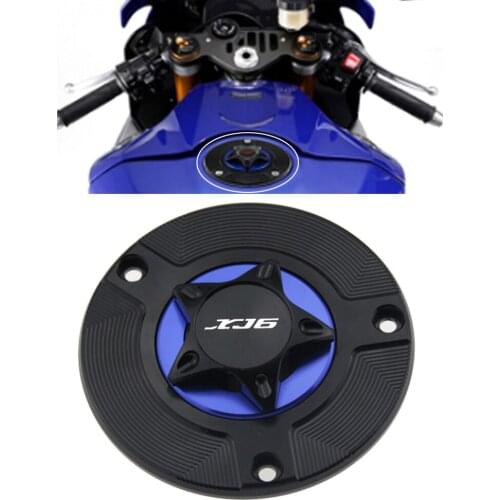 Motorcycle Gas Fuel Tank Cap Cover For YAMAHA XJ6 DIVERSION FZ-6R 2009-2015, FZ6 N/S 2004-2009