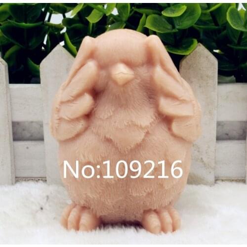 New Product!!1pcs 3D Chicken with Eyes Closed(zx198) Food Grade Silicone Handmade Soap Mold Crafts DIY Mould