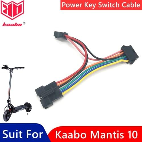 Official Original Power Key Lock Switch Cable Part For Kaabo Mantis 10 Controller Adapter Gauge Converter Line Accessories