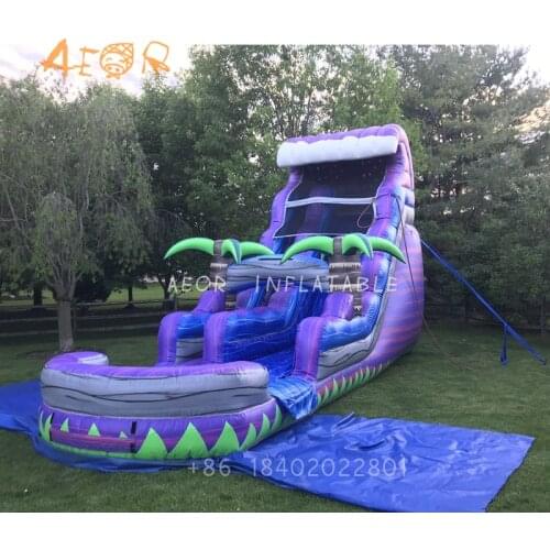 Wholesale commercial large inflatable water slide with pool China cheap adult waterslide bounce house slip n slide for sale