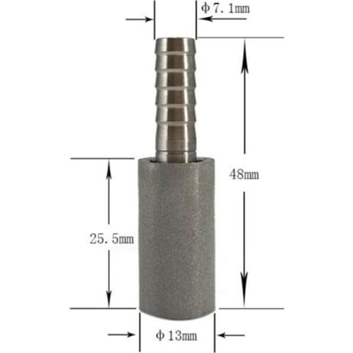 Ozone Diffuser 316L Stainless Steel Bubble Stone Sintered Microporous Aeration/Oxygenation Diffusion