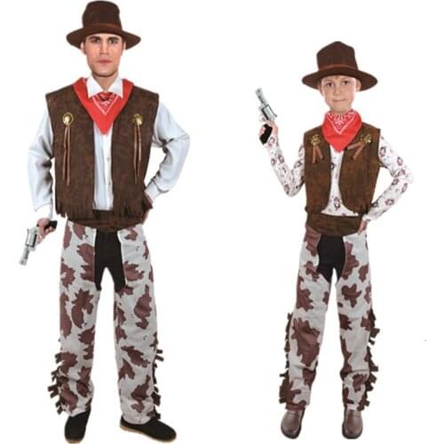A carnival Halloween cowboy outfit cowgirl dress cosplay dress