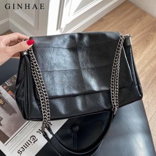 Luxury Designer Leather Shoulder Bags For Women Elegant Chains Handbag 2020 New Trendy Flap Bag High Quality Plaid Crossbody Bag
