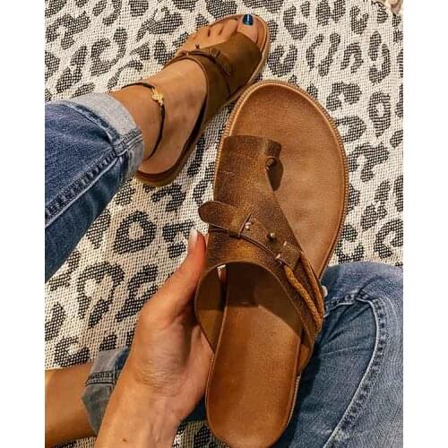 Sandals Women Slipper Open Toe Non-Slip Ladies 2021 Fashion Beach Shoes Orthopedic Bunion Corrector for Female Casual Flip-Flops