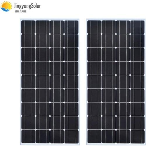 Glass Solar panel 200W equal 2pcs of 100W Monocrystalline solar cell 12V solar charger mono solar panel RV Home Boat 300W 400W