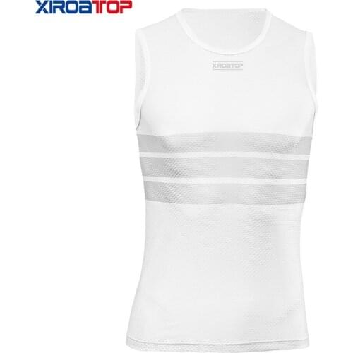 New hot sale Men 2020 Pro Bike Mesh Cycling Base Layers Bicycle sleeveless vest Breathable Cycling underwear Shirts fitted Tops