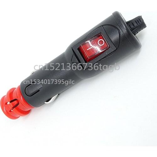 2pcs European and American car load plug housing motorcycle charger with switch button 24V universal 12V cigarette butt
