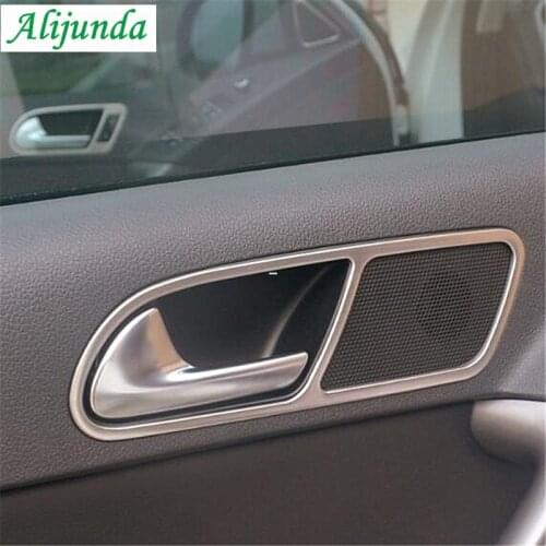 ABS inner door inner arm bowl cover plate decoration 4 pieces apply to the public Tiguan 2010 2011 2012 2013 2014 2015