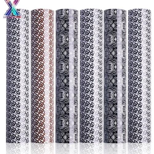XFX HTV Cricut Vinyl 25x150cm Lattice Pattern Film Multicolor Colo PU Heat Transfer Vinyl Heat Press Machine HTV DIY Stickers