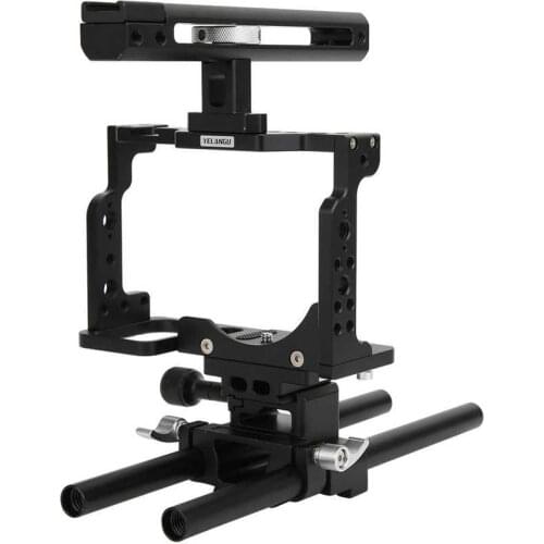 YELANGU C15 Digital Camera Rabbit Cage Frame Mount for Nikon Z6 Z7 DSLR Accessories with 38mm standard ball head camera cage