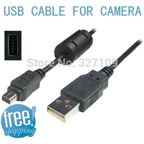 USB Power Charger +Data SYNC Cable Cord Lead For Casio CAMERA Exilim EX-TR100 TR150 TR200 Free Shipping