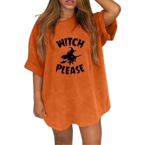 Women Casual Printing Tshirt Short Sleeves Halloween O-neck Tshirt Loose Fashion T-shirt Tops Camiseta Mujer Verano #PY