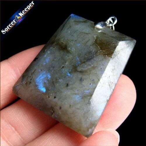 Women & Men Fashion Jewelry Pendants Necklaces With Chain Wholesale Labradorite Moonstone Quartz Stone Colares Femininos JS885