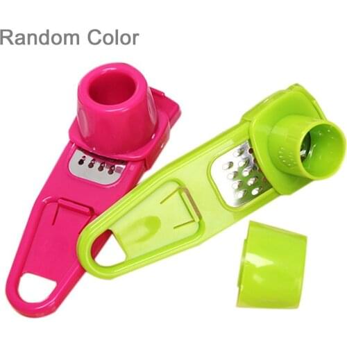 1PC Kitchen Multifunction Grinding Mill Ginger Garlic Crusher Creative Multifunction Device Garlic Press Garlic Peeler