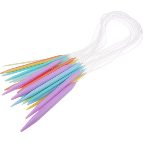 12 Sizes Plastic Circular Knitting Needles Set with Tube 3.5mm-12.0mm 80cm