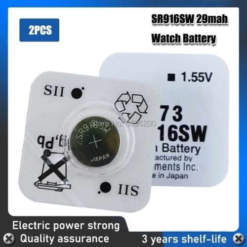 2PCS Original FOR SEIZAIKEN 1.55V SR916SW Silver Oxide Watch Battery 373 D373 SR68 V373 Button Batteries Made in Japan