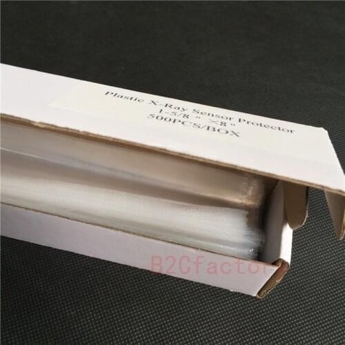 500pcs/box Dental Material Disposable Poly Pastic X-Ray Sensor Protective Film Cover 19.7*4.1CM