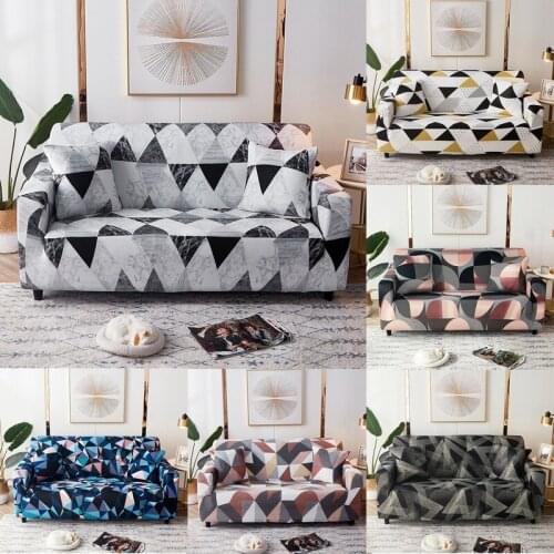 Spandex Print Sofa Cover Slipcovers Elastic All-inclusive Couch Case for Different Shape Sofa Loveseat Chair L-Style Sofa Case