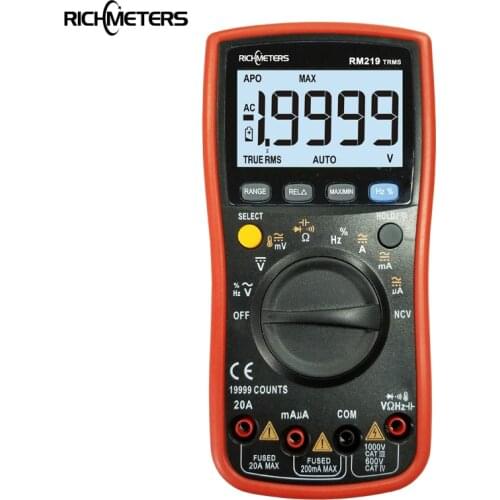 46% Off RM219 True-RMS 19999 Counts Digital Multimeter NCV Frequency AC DC Voltage Ammeter Current Ohm
