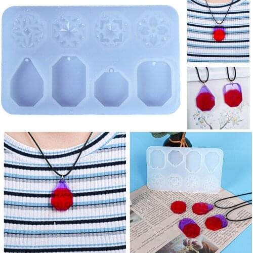 DIY Molds For Resin Window Grilles Necklace Epoxy Resin Jewelry Pendant Silicone Mould Crafts Casting Tools Accessories Making