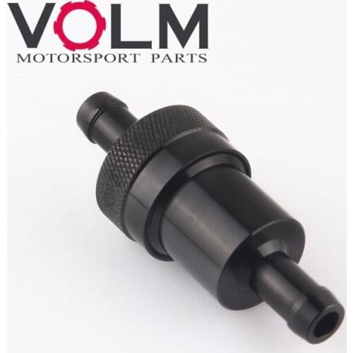 Racing in-line street motorcycle fuel filter 8mm aluminum washable 150 micron